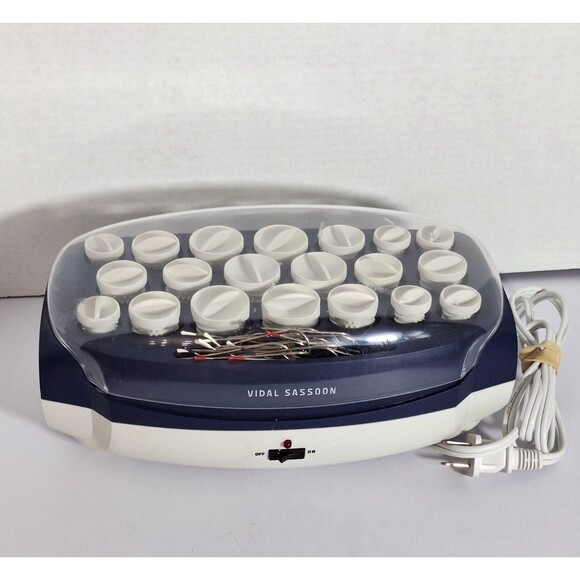 Vidal Sassoon Professional Hairsetter Hot Rollers 20 Curlers Model VS372 WORKS - Picture 1 of 7